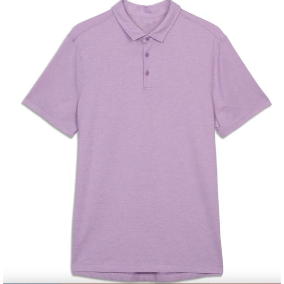 Men's Lululemon Purple Metal Vent Tech Polo Shirt Small - Picture 1 of 6